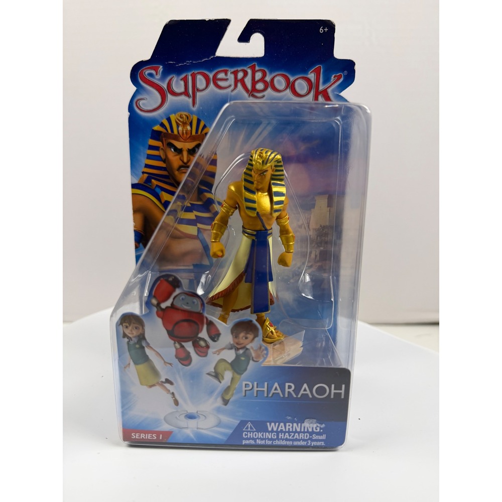 Superbook Pharaoh Action Figure Series 1 CBN Bible Animated Series New